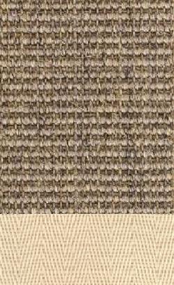 Sisal Salvador kit 044 tæppe med kantbånd i natur farve 000